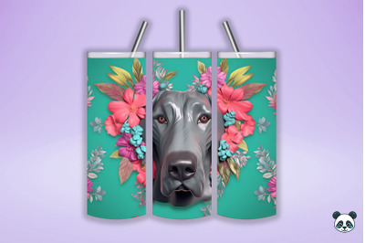 3D Great Dane Tumbler Wrap 1