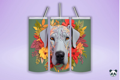 3D Great Dane Tumbler Wrap 2