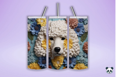 3D Poodle Tumbler Wrap 2