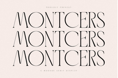 Montcers Typeface