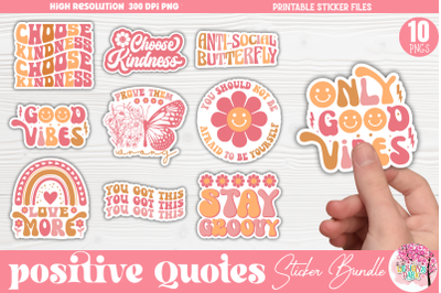 Positive Quotes Sticker Bundle