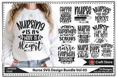 Nurse SVG Design Bundle Vol-05