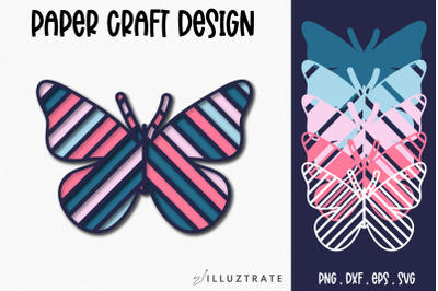 Butterfly Paper Crafting Design | Butterfly SVG Cut File