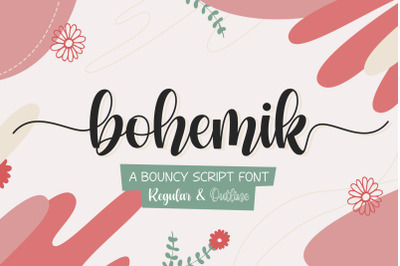 Bohemik - Bouncy Script Font