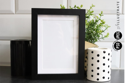 Black Frame Mockup Design | Kitchen Frame Mockup