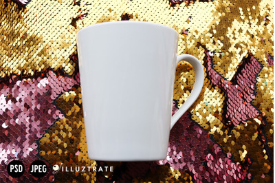 Glitter Mug Mockup Design | Glitter Coffee Cup JPEG Mockup