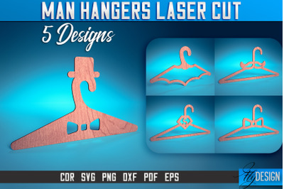 Man Hanger Laser Cut SVG | Man Design Laser Cut SVG Design | CNC Files