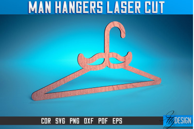 Man Hanger Laser Cut SVG | Man Design Laser Cut SVG Design | CNC Files