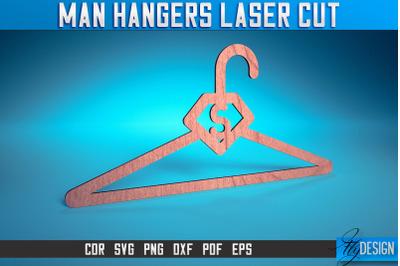 Man Hanger Laser Cut SVG | Man Design Laser Cut SVG Design | CNC Files