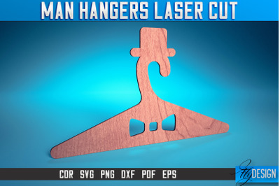 Man Hanger Laser Cut SVG | Man Design Laser Cut SVG Design | CNC Files