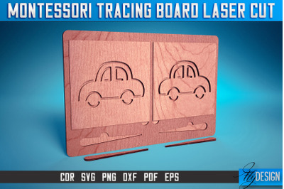Montessori Tracing Board Laser Cut SVG | Game Laser Cut SVG Design | C
