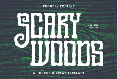 Scary Woods Display Font