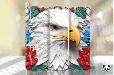 Patriotic Eagle 3D Tumbler Wrap Png 11