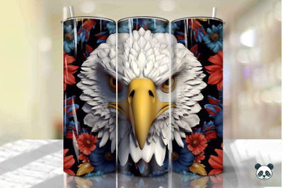 Patriotic Eagle 3D Tumbler Wrap Png 14