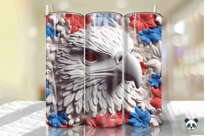 Patriotic Eagle 3D Tumbler Wrap Png 17