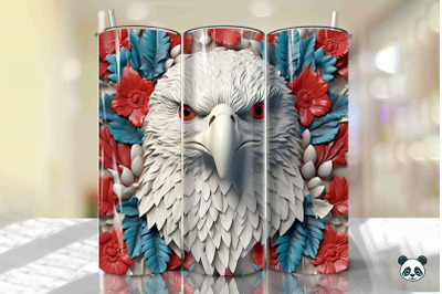 Patriotic Eagle 3D Tumbler Wrap Png 20