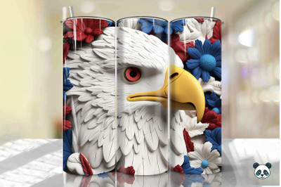 Patriotic Eagle 3D Tumbler Wrap Png 22