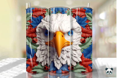 Patriotic Eagle 3D Tumbler Wrap Png 26