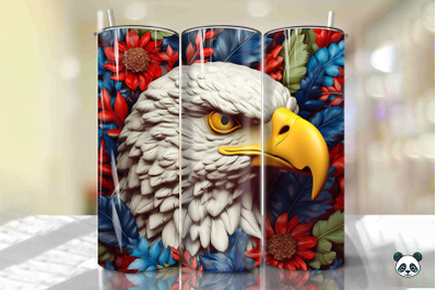 Patriotic Eagle 3D Tumbler Wrap Png 28