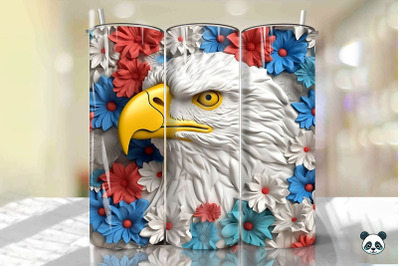 Patriotic Eagle 3D Tumbler Wrap Png 29