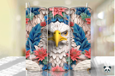 Patriotic Eagle 3D Tumbler Wrap Png 30