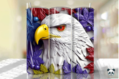 Patriotic Eagle 3D Tumbler Wrap Png 31