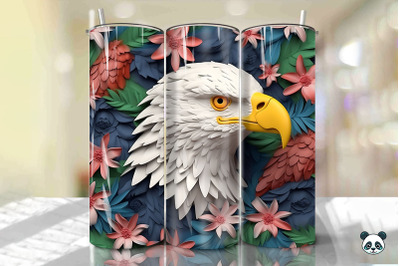 Patriotic Eagle 3D Tumbler Wrap Png 34