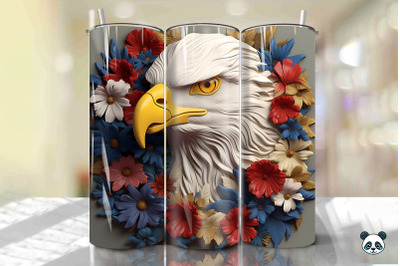 Patriotic Eagle 3D Tumbler Wrap Png 36