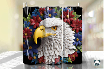 Patriotic Eagle 3D Tumbler Wrap Png 40