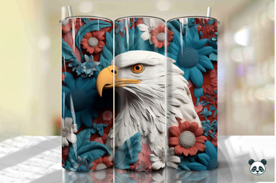 Patriotic Eagle 3D Tumbler Wrap Png 6