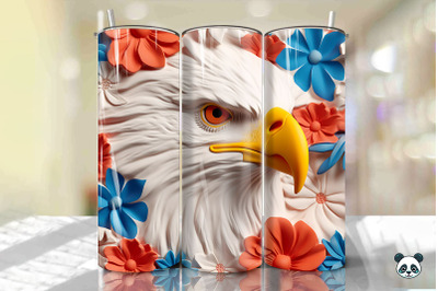 Patriotic Eagle 3D Tumbler Wrap Png 7