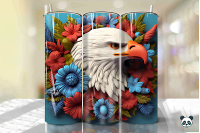 Patriotic Eagle 3D Tumbler Wrap Png 9