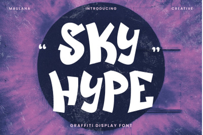 Sky Hype Graffiti Display Font