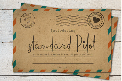 Standard Pilot - Signature Font