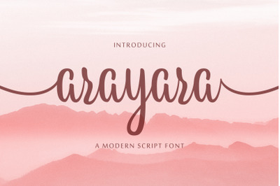 Arayara - Modern Script Fonts