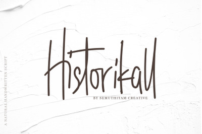 Historikall - Handwritten Font