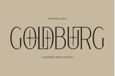 GOLDBURG Typeface