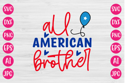 all American brother SVG DESIGN