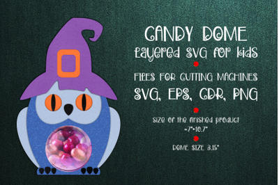 Halloween Owl | Candy Dome Template