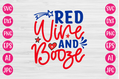 Red Wine and Booze SVG DESIGN