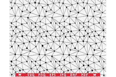 SVG Triangles Grid, Seamless pattern, Digital clipart