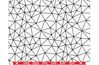 SVG Triangles Grid, Seamless pattern, Digital clipart