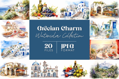 Grecian Charm Watercolor Collection