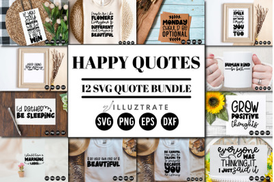 Positive Quotes SVG Cut Files | Sarcastic Quotes Bundle