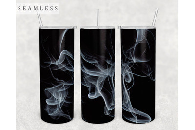 Smoke Tumbler Wrap, 20 Oz Skinny Tumbler Sublimation Design, Seamless