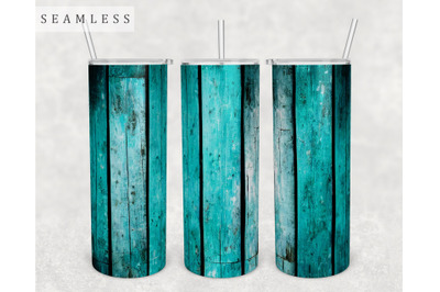 Blue Wood Tumbler Wrap, 20 Oz Skinny Tumbler Sublimation Design, PNG