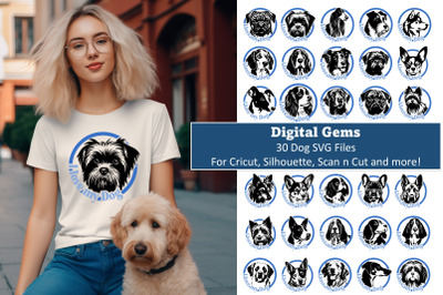 Adore Your Dog Companion with 30 Captivating SVG Designs!