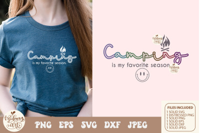 Camping Is My Favorite Season Svg Png, Camping Season Svg, Retro svg