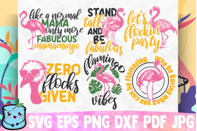 Sassy Flamingo SVG Bundle