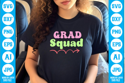 Grad Squad SVG cut file design